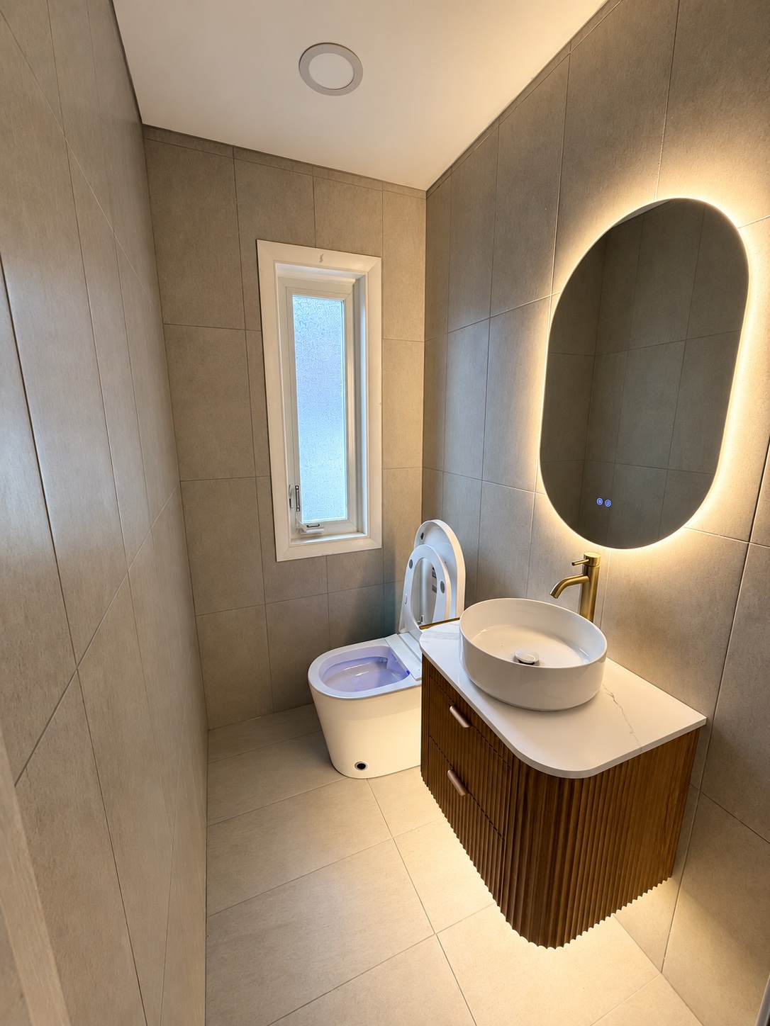 Compact design, smart comfort — Modern Smart Half Bath by Alpha Handyworks