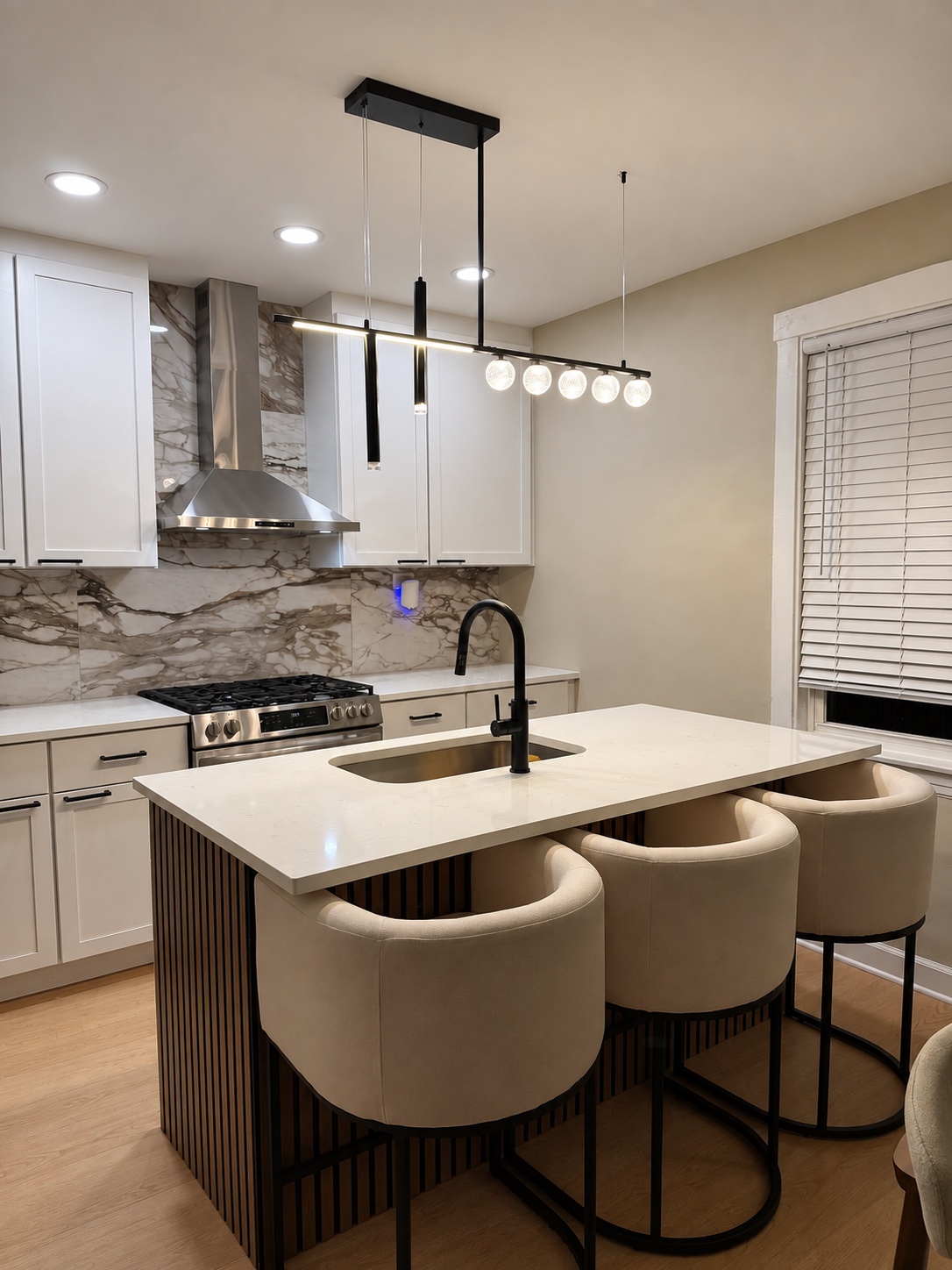 The centerpiece — Statement Island Kitchen by Alpha Handyworks