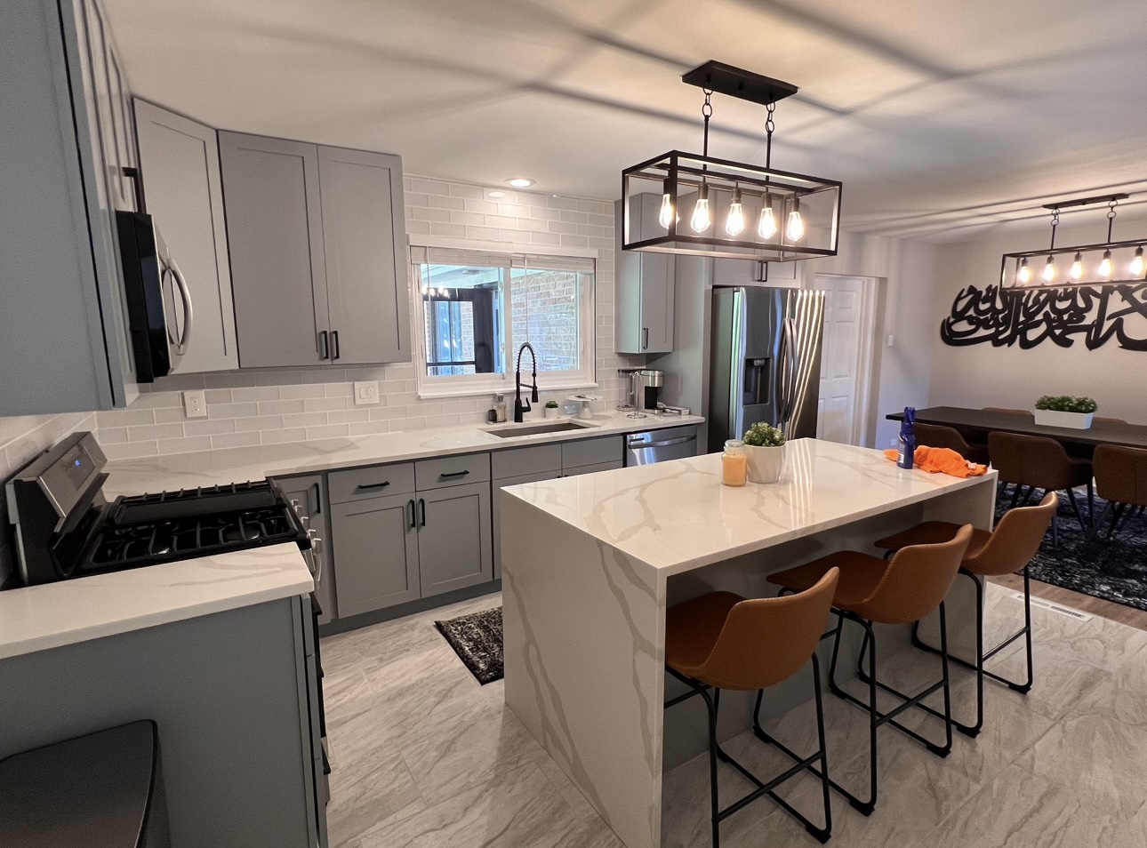 Kitchen from the Lincolnwood remodel in the Alpha Handyworks portfolio