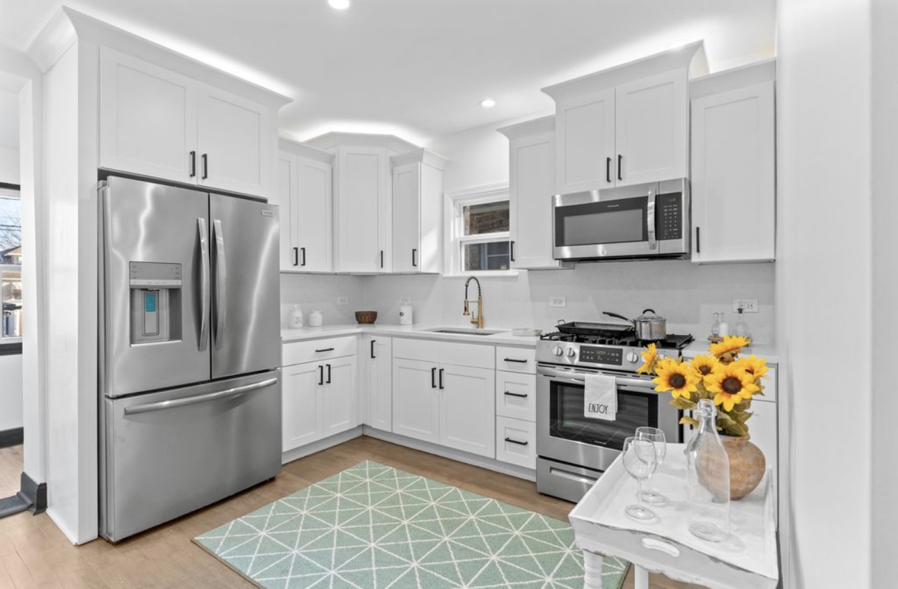 Kitchen in the Alpha Handyworks Berwyn remodel