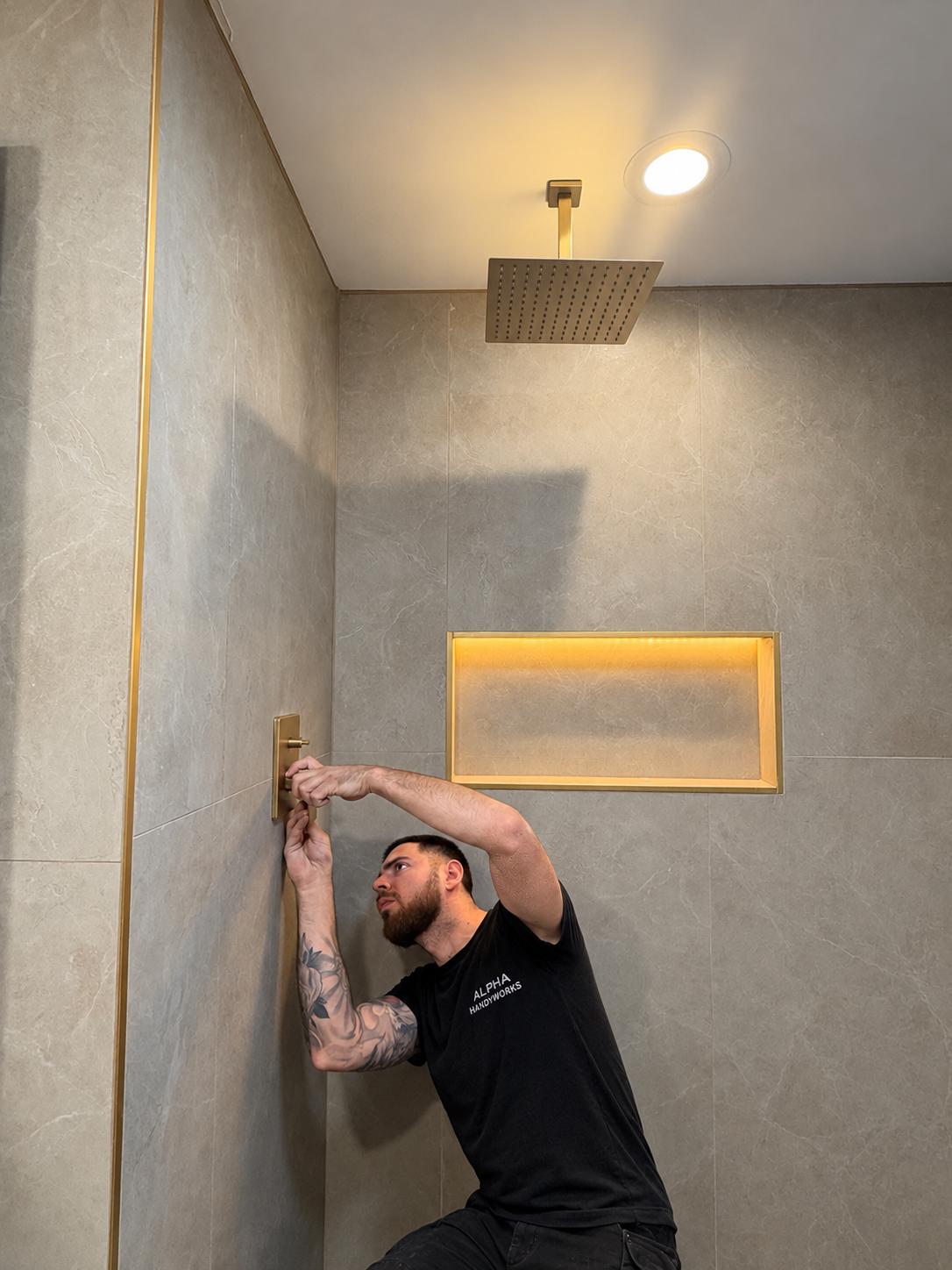 Built with precision — Warm Stone Bath Retreat by Alpha Handyworks